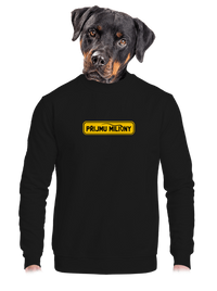 unisex mikina bez kapuce