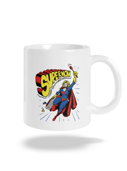 Supermom klasický hrnek White