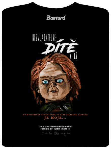 B13: Nezvladatelné dítě pánské tričko Black