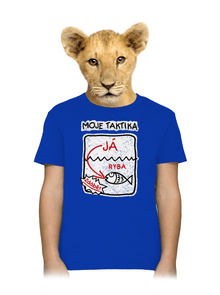 Rybářská taktika dětské tričko Royal Blue