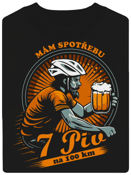 Spotřeba 7 na 100 unisex mikina bez kapuce Black