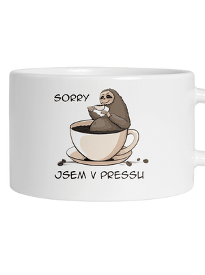 V pressu hrnek makronka White