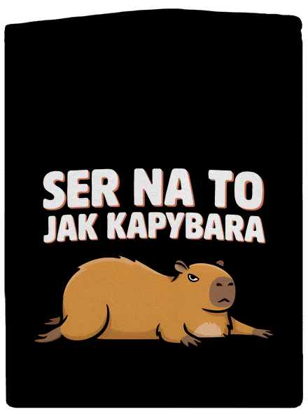 Jak kapybara pánská mikina na zip Black