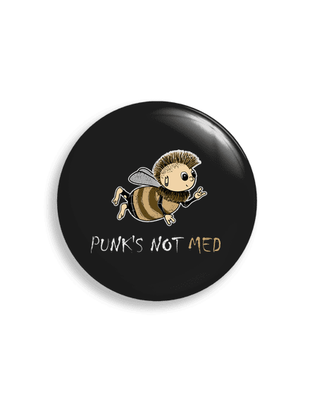 Punks Not Med placka uni