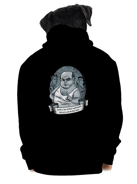 B14: Ecce Homo Homolka pánská mikina na zip Black