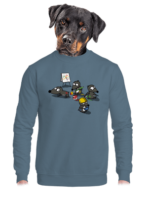 unisex mikina bez kapuce