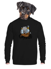 unisex mikina bez kapuce