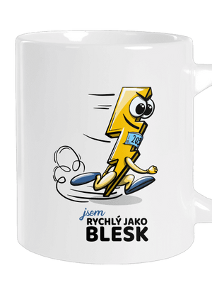 Rychlý jako blesk velký hrnek White