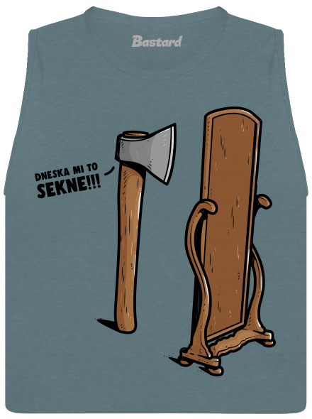 Sekne mi to dámské tílko volné Heather Deep Teal