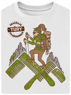 Turistka unisex tričko oversized White