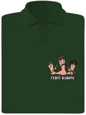 Červí baroni pánská polokošile Bottle Green Mal