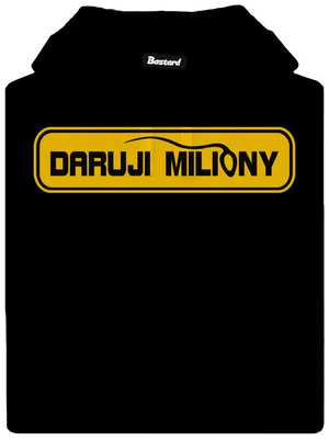 Miliony pánská mikina klokanka Black