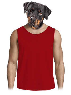 Bez potisku pánské tílko Red