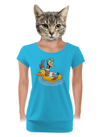 dámské tričko s lemem