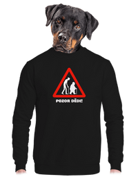 unisex mikina bez kapuce