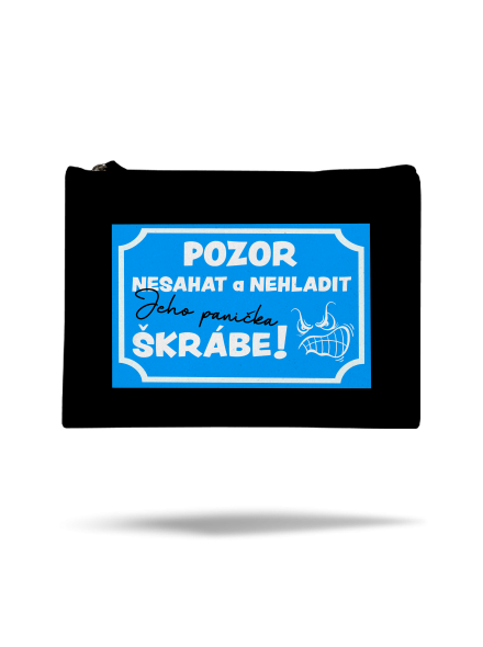 Pozor, nesahat taštička Black