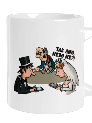 Svatební obřad velký hrnek White