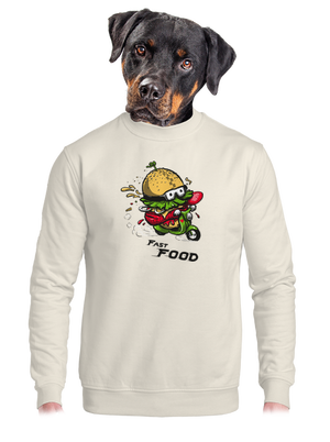 unisex mikina bez kapuce