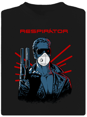 Respirátor dětské sportovní tričko Black