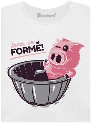 Ve formě dámské tričko White