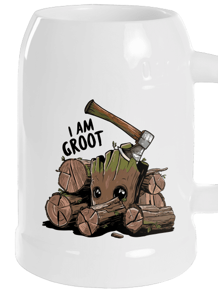 I Am Groot půllitr White