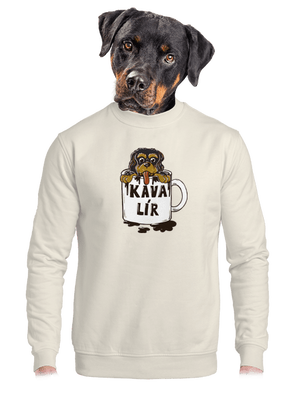 Kávalír unisex mikina bez kapuce Off White