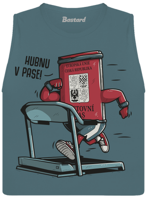 Hubnu v pase dámské tílko volné Heather Deep Teal