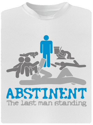 Abstinent pánské sportovní tričko White