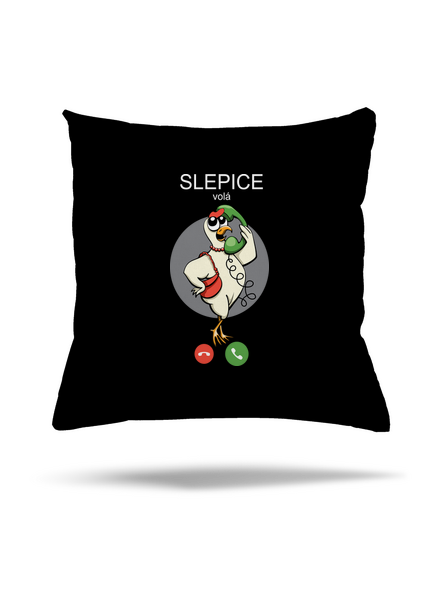 Slepice volá polštář Black