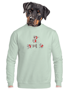 unisex mikina bez kapuce