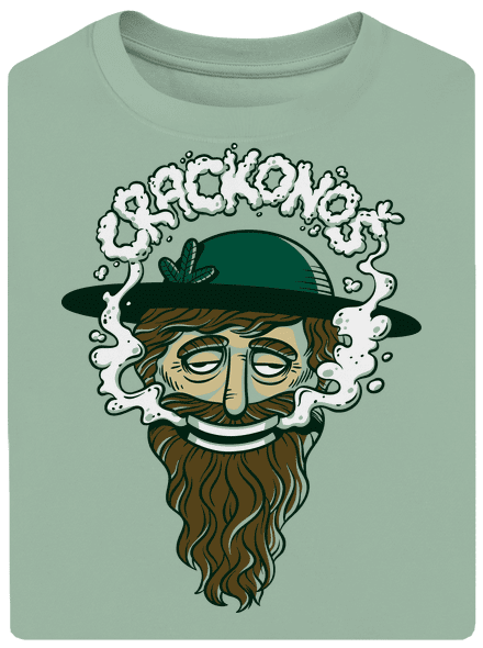 Crackonoš unisex tričko oversized Sage