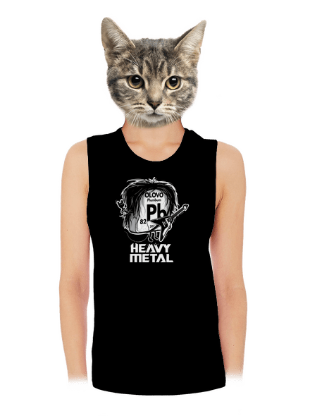 Heavy Metal dámské tílko volné Black