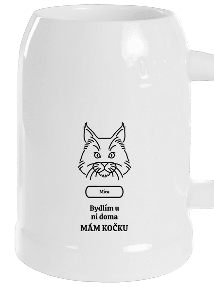Nemůžu, mám kočku půllitr White