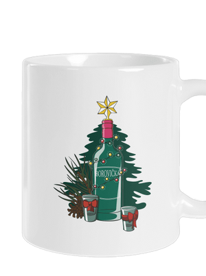 Vánoční borovička klasický hrnek White
