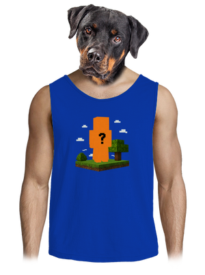 Minecraft z vlastní fotky pánské tílko Royal Blue