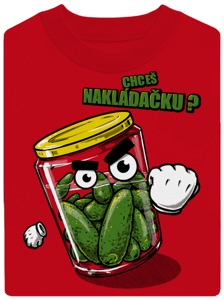 Nakládačka unisex mikina bez kapuce Red