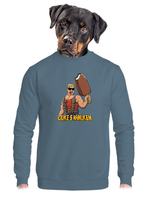 unisex mikina bez kapuce