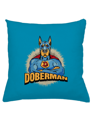 Doberman polštář Blue Turquoise