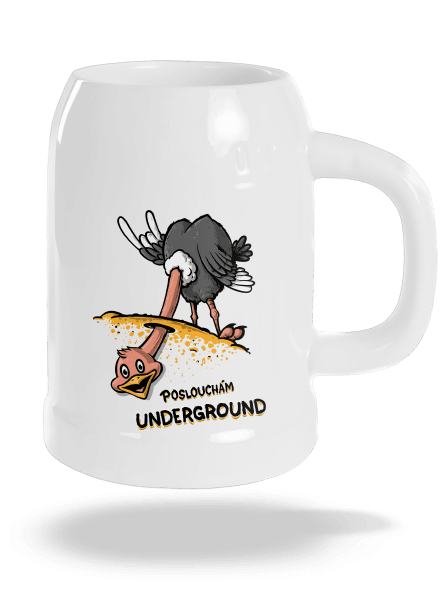 Underground půllitr White