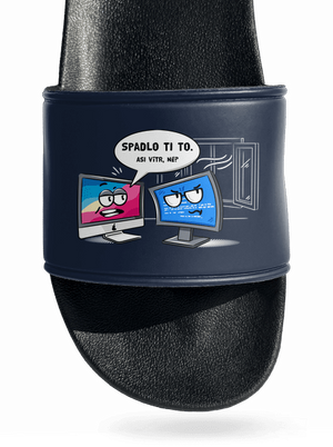 Mac vs. Windows pantofle Navy