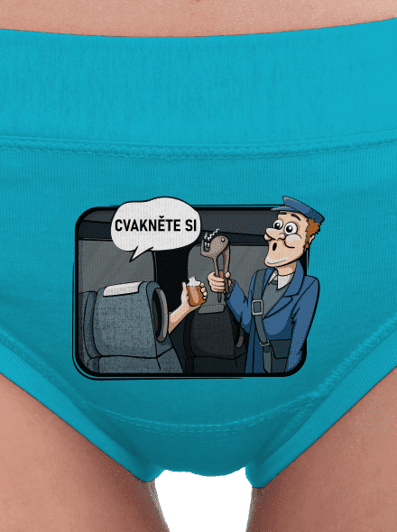 Cvakněte si dámské kalhotky Turquoise