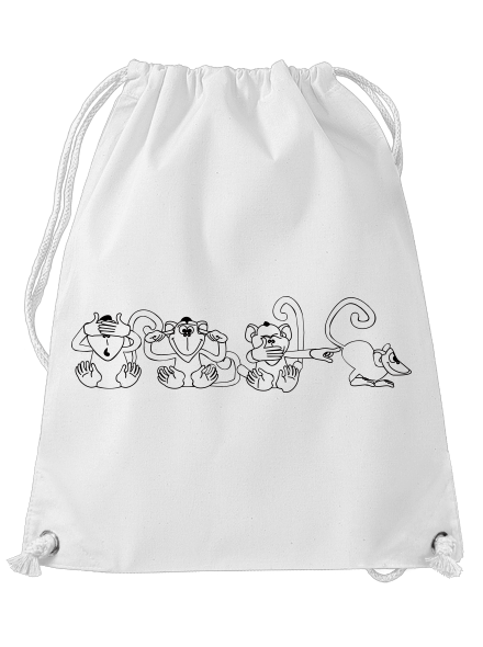 Omalovánka: Opice vak White