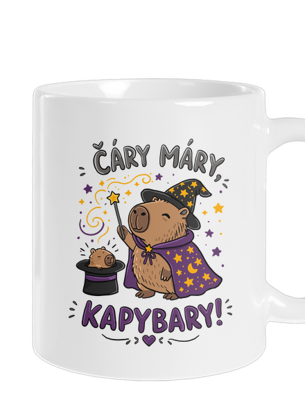 Čáry máry kapybary klasický hrnek White