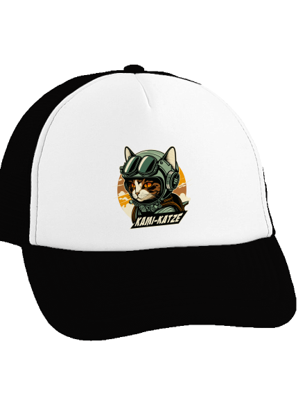 Kami-Katze kšiltovka truckerka Black cap