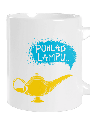 Aladinova lampa velký hrnek White