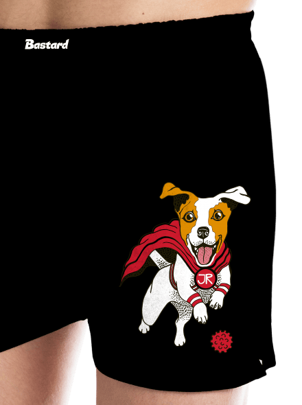 Jack Russell pánské trenky Black