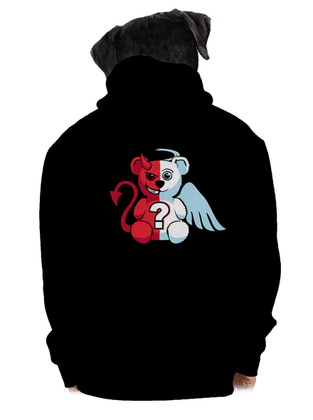 Anděl vs. ďábel pánská mikina na zip Black