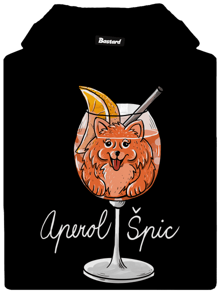 Aperol Špic pánská mikina klokanka Black