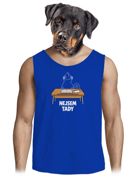 Nejsem tady pánské tílko Royal Blue