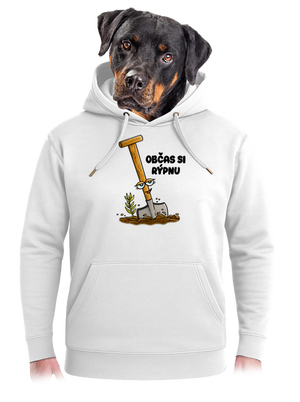 Občas si rýpnu unisex mikina premium Snowwhite